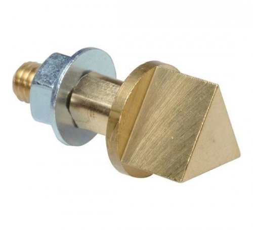 carre de Serrure triangle laiton de 9, 11 ou 14 mm adaptable sur fouillot carré de 6,7 ou 8 mm