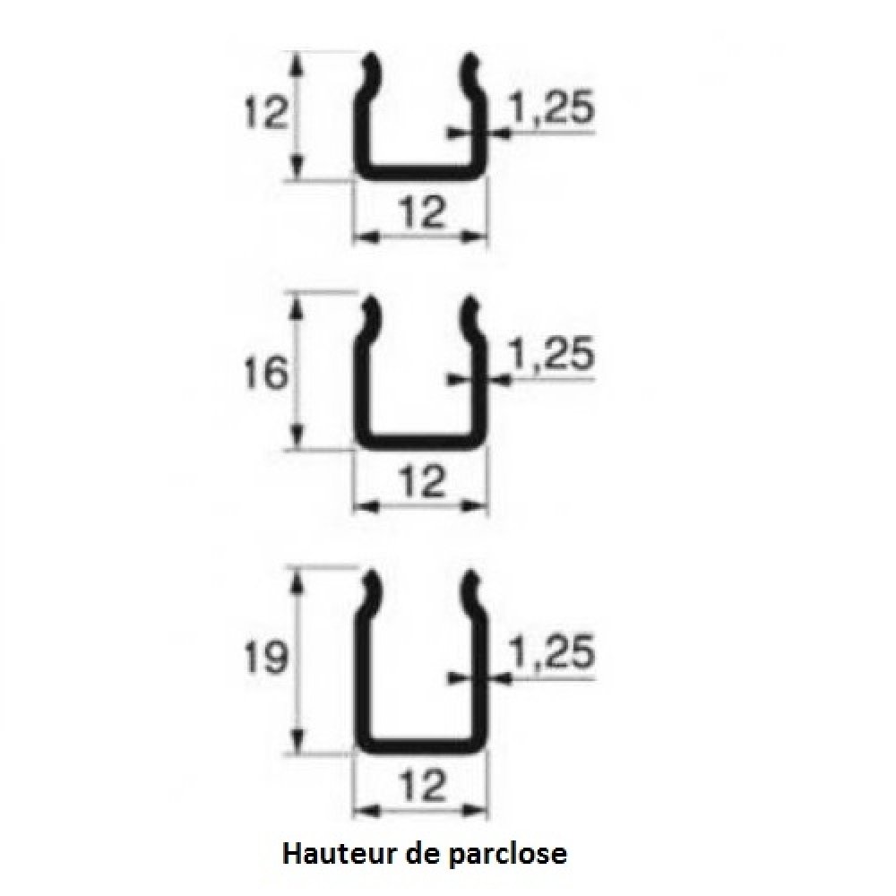 Angle de pareclose hauteur 12 mm boîte de 50 pièces - Le Temps des